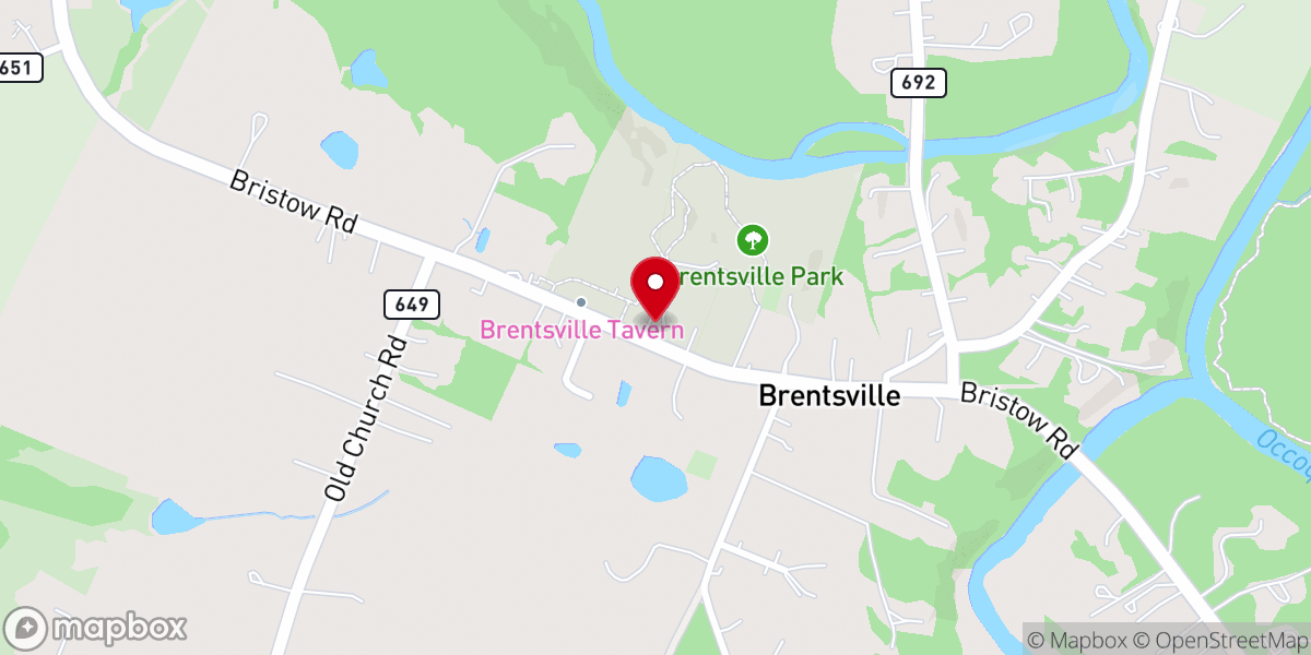 Map showing location of Brentsville Presbyterian Church