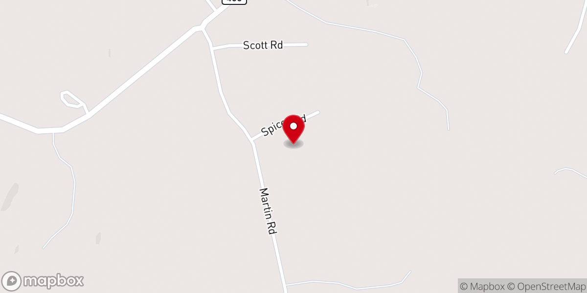 Map showing location of Ogden Missionary Baptist Church