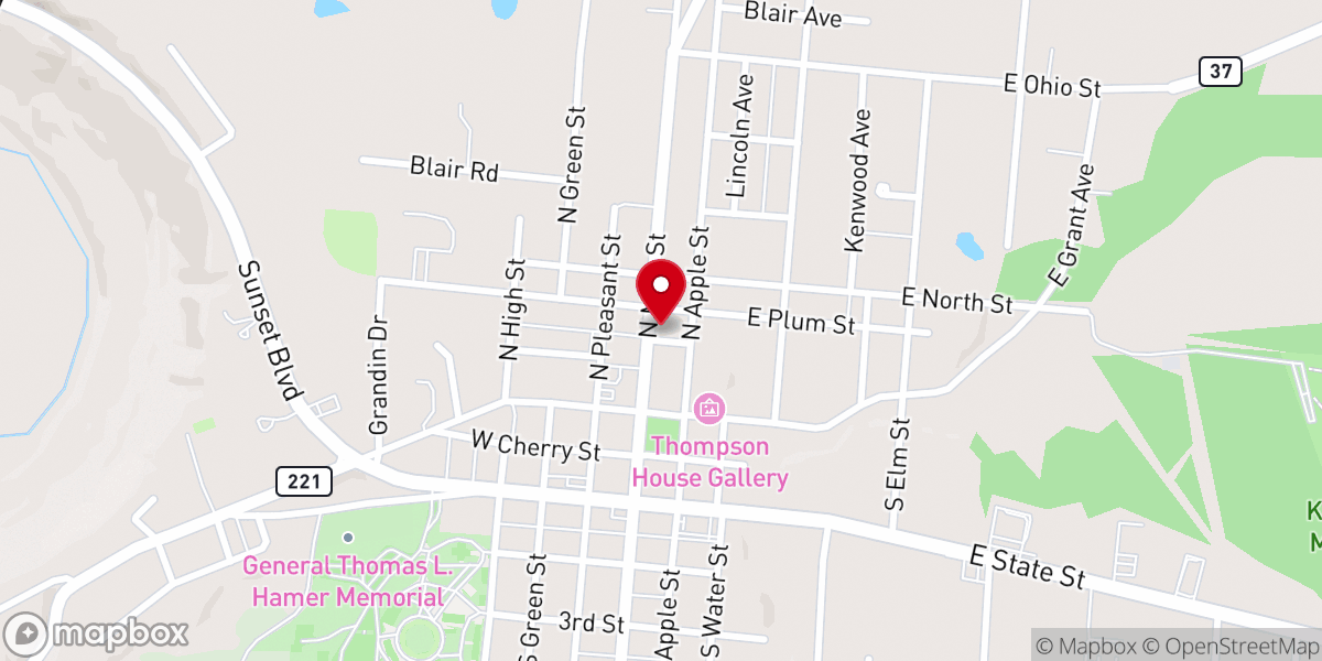Map showing location of Chapel Place Auctions