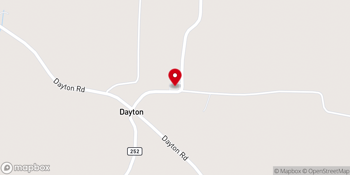 Map showing location of Dayton Church of Christ