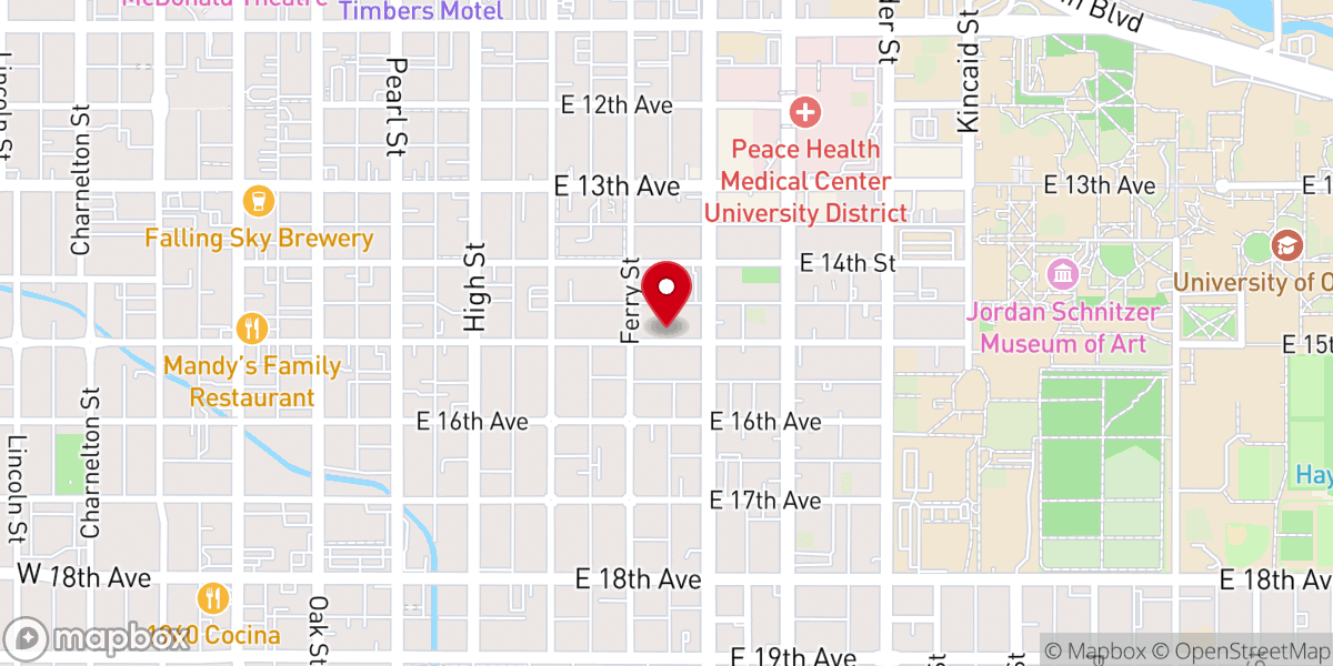 Map showing location of Central Presbyterian Church