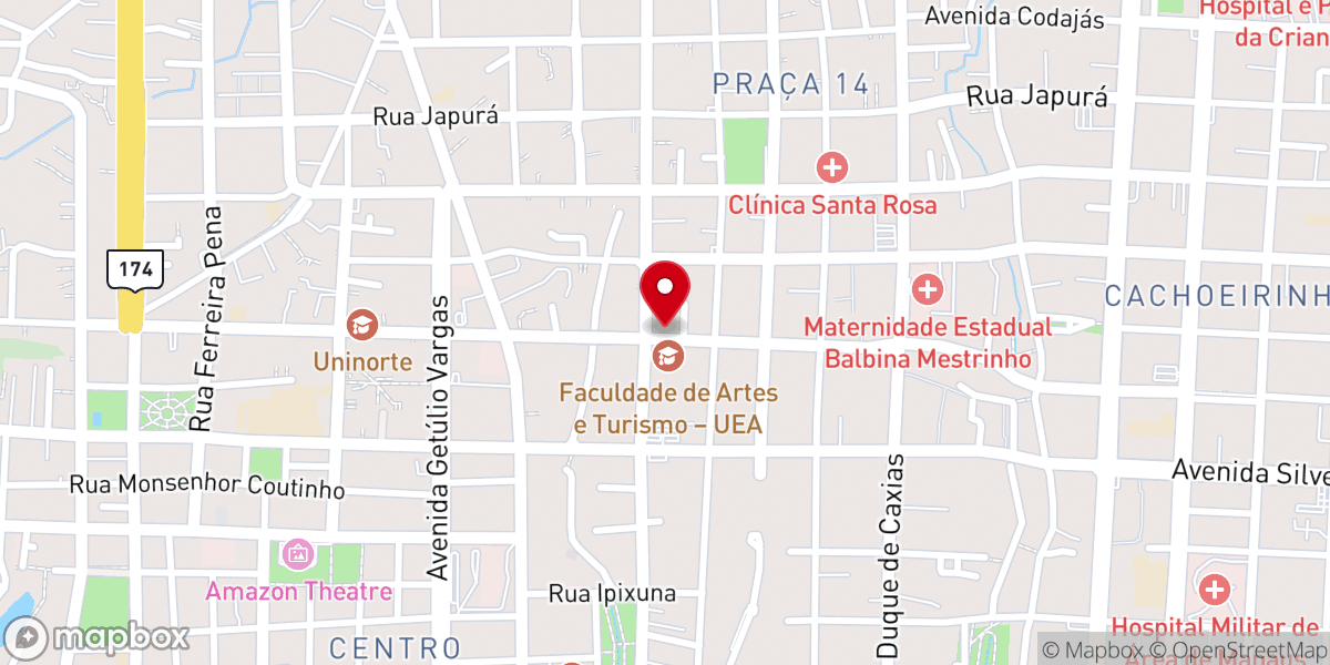 Map showing location of Igreja Pentecostal Jesus é o libertador de vidas