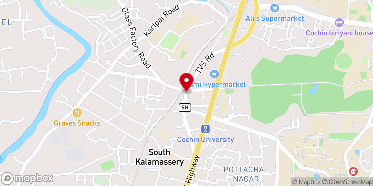Map showing location of St Mary's Kurisu palli