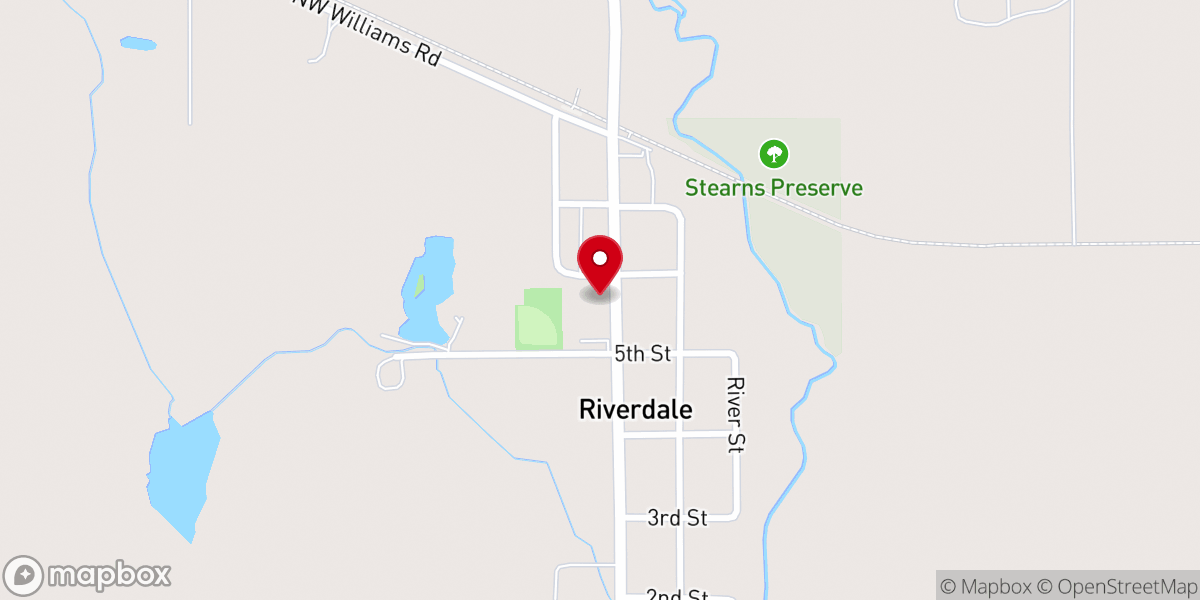 Map showing location of Lighthouse Baptist Church