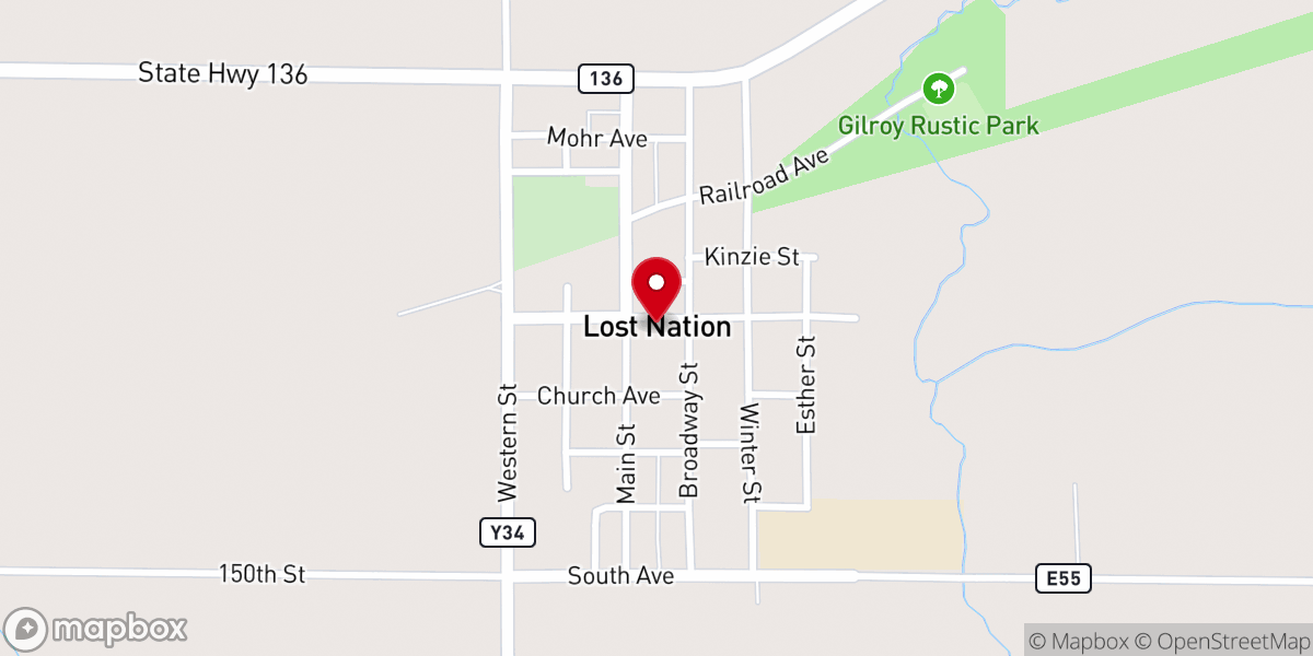 Map showing location of Parish Health Nurse