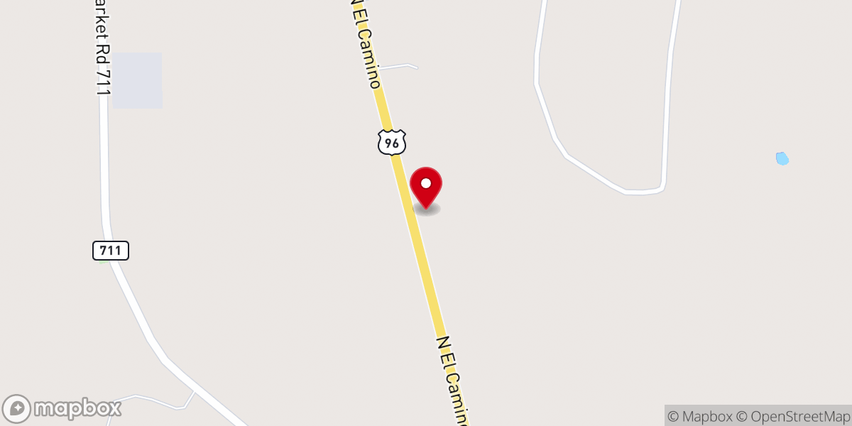 Map showing location of First Pentecostal Church San Augustine