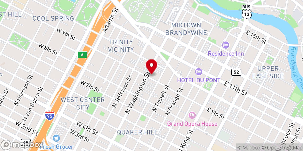 Map showing location of Grace United Methodist Church