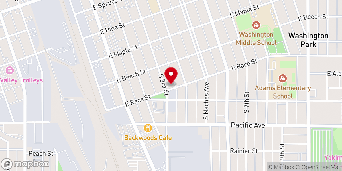 Map showing location of Mt Hope Baptist Church