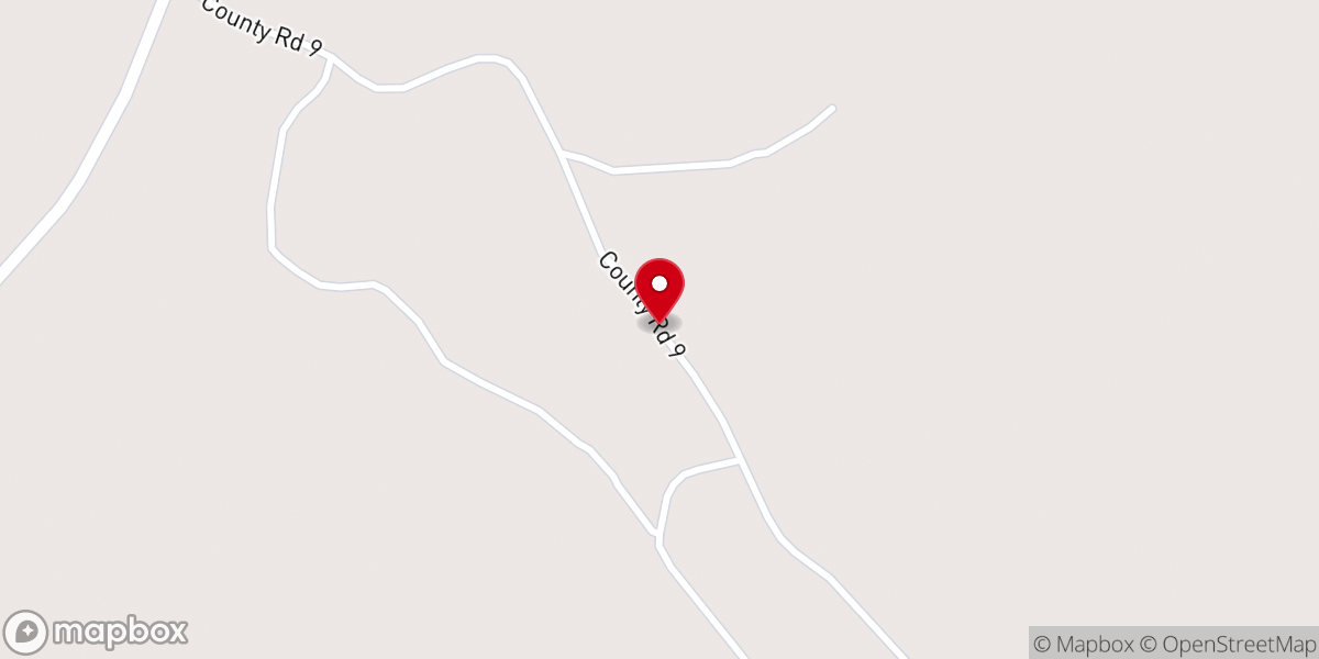 Map showing location of Vaiden Hill Baptist Church