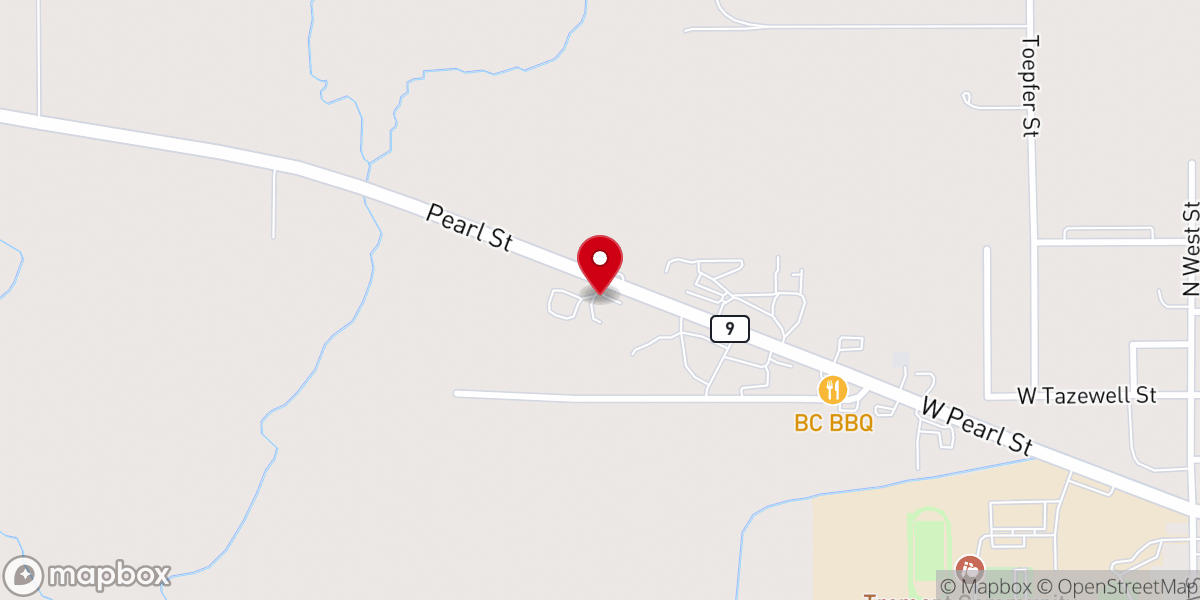 Map showing location of New Beginnings Church