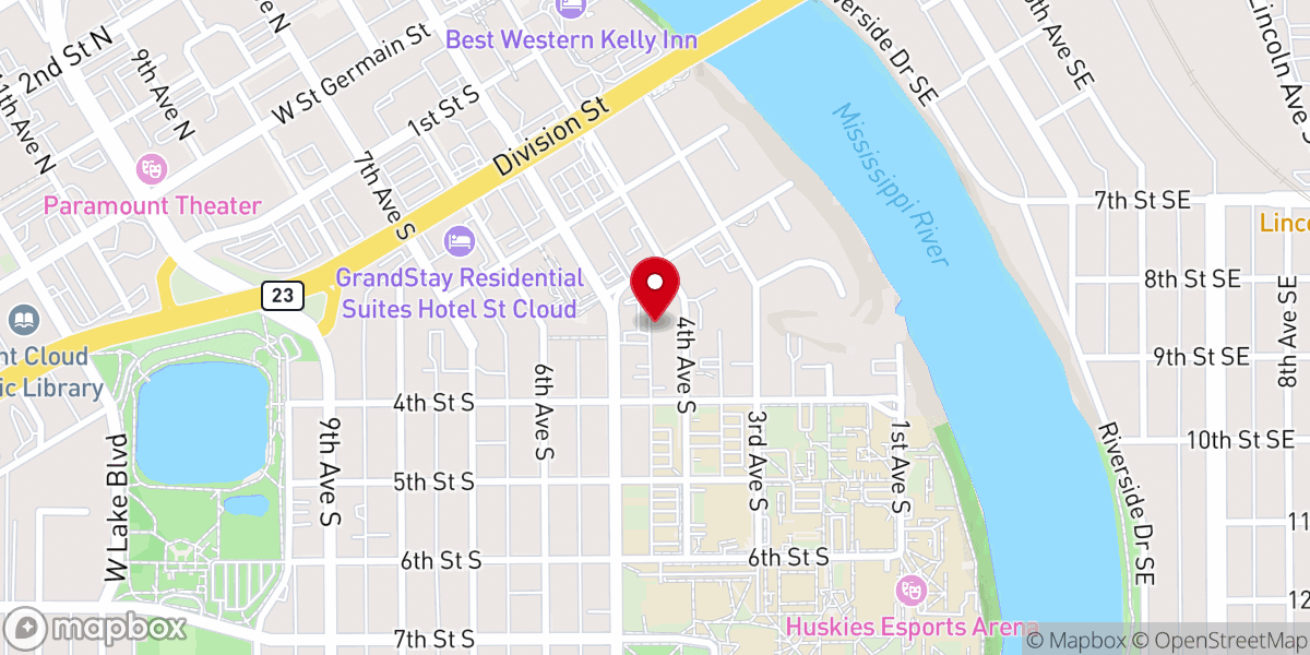 Map showing location of Faithful City Church