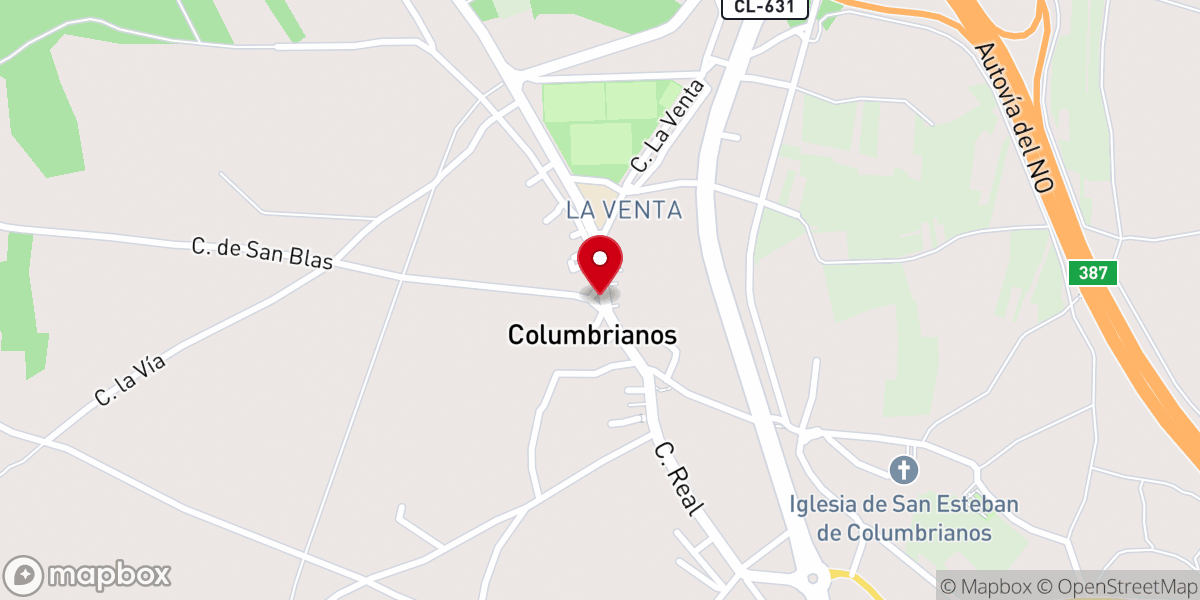 Map showing location of Ermita de San Blas y San Roque