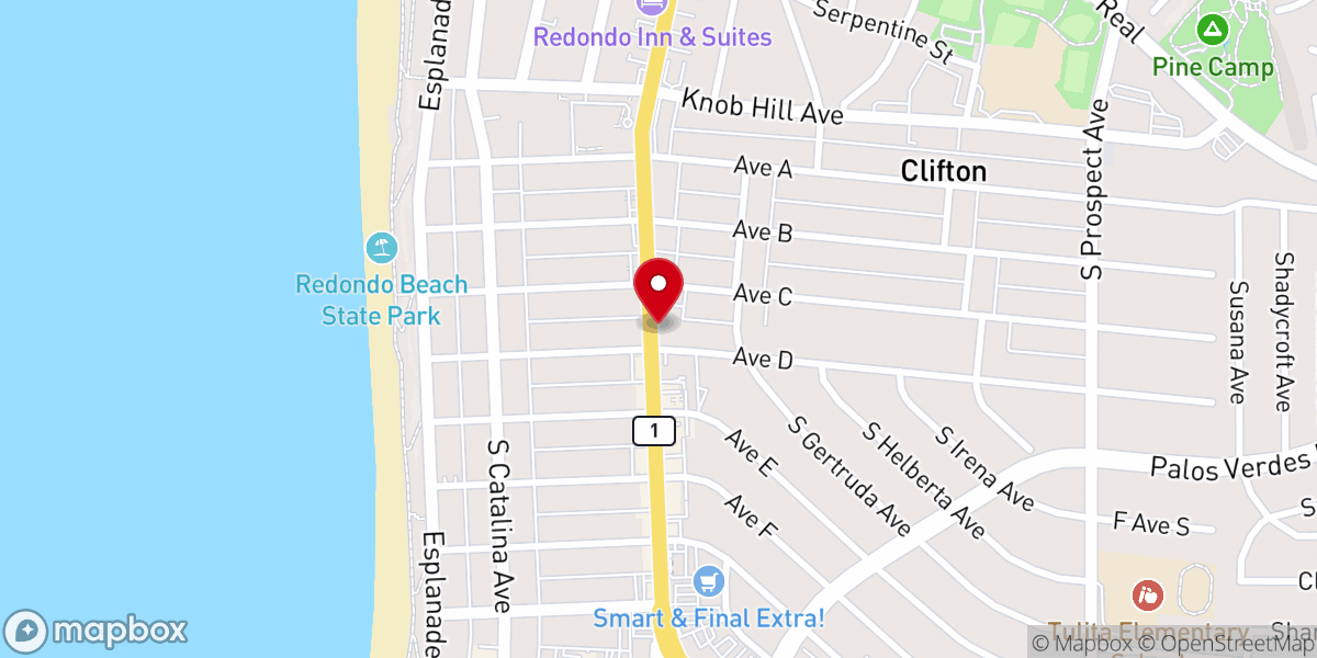 Map showing location of St Andrews Presbyterian Church