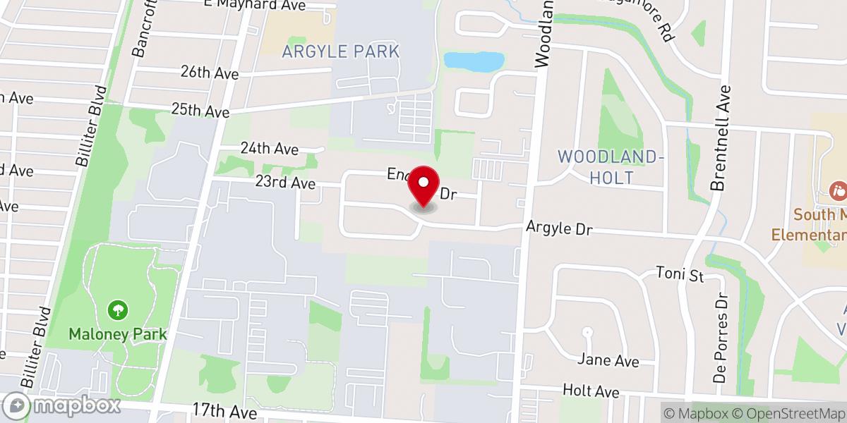 Map showing location of Blessed Assembly House-Prayer