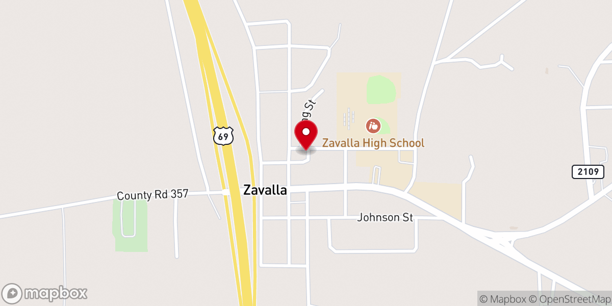 Map showing location of United Pentecostal Church