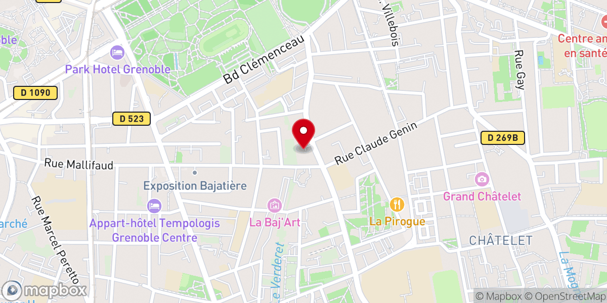 Map showing location of Eglise Adventiste du Septième Jour de Grenoble