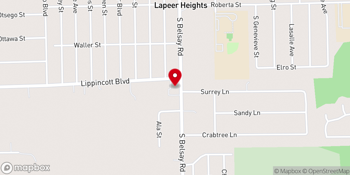 Map showing location of Good Shepherd Lutheran Church and School