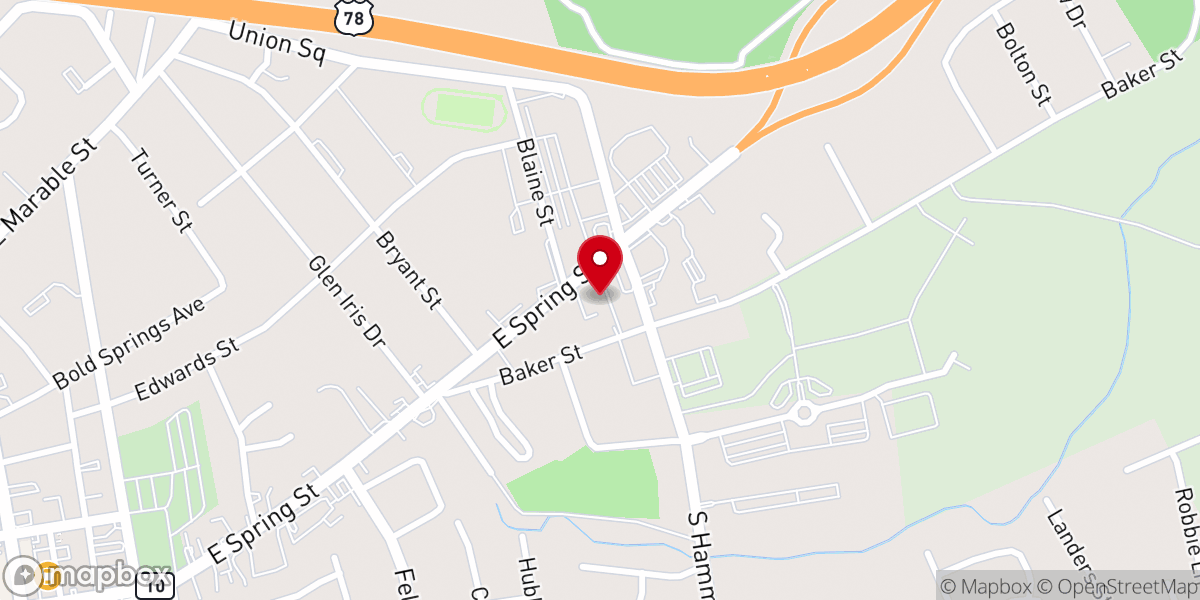 Map showing location of New Beginnings Bible Church