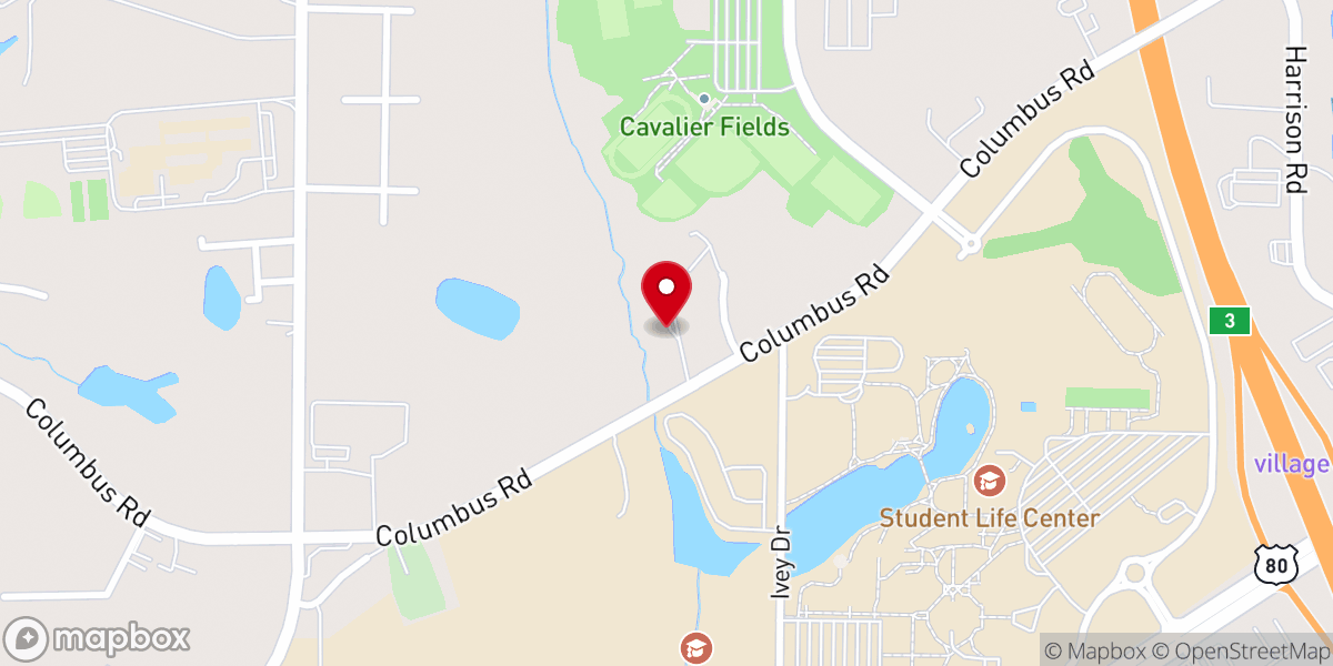 Map showing location of Calvary Community Chapel