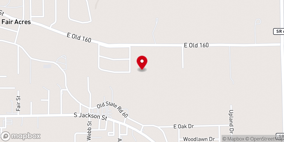 Map showing location of Pekin Community Betterment Organization, INC