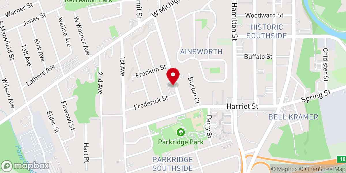 Map showing location of Mt Olive Church-God In Christ