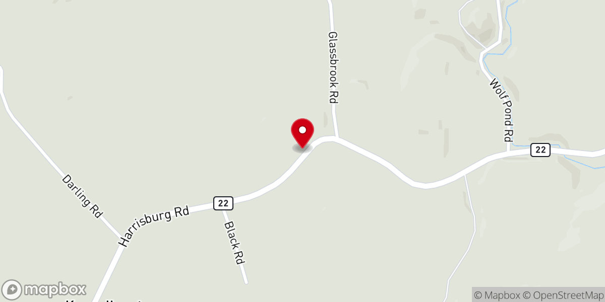 Map showing location of Stony Creek Community Church