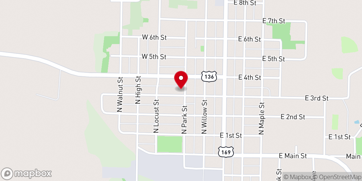 Map showing location of Stanberry First South Baptist