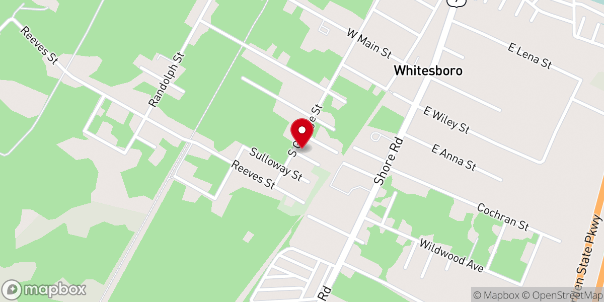 Map showing location of Bethel Commandment Church of the Living God of New Jersey, Inc.