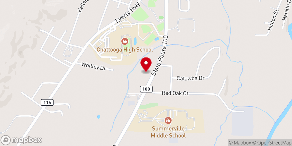 Map showing location of Living Waters Ministries