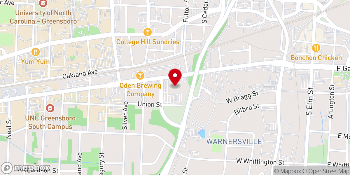 Map showing location of Grace Community Church