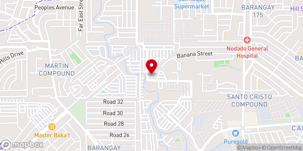 Map showing location of Our Lady of Guadalupe Parish (Diocese of Novaliches)