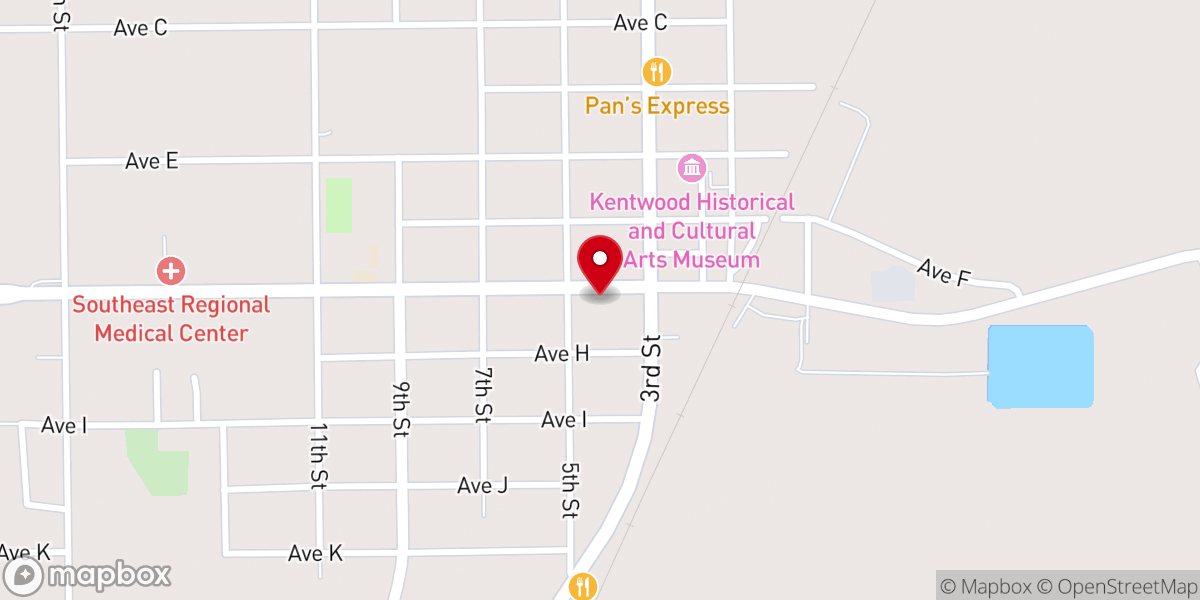 Map showing location of Kentwood Police Department