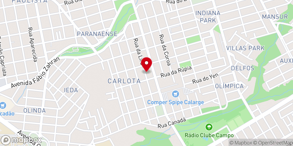 Map showing location of Capela Nossa Senhora Aparecida - Paróquia Nossa Senhora de Fátima