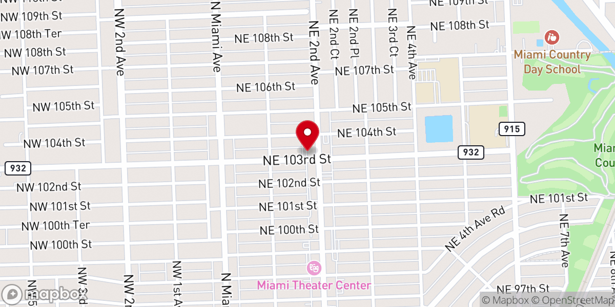 Map showing location of St John Lutheran Church