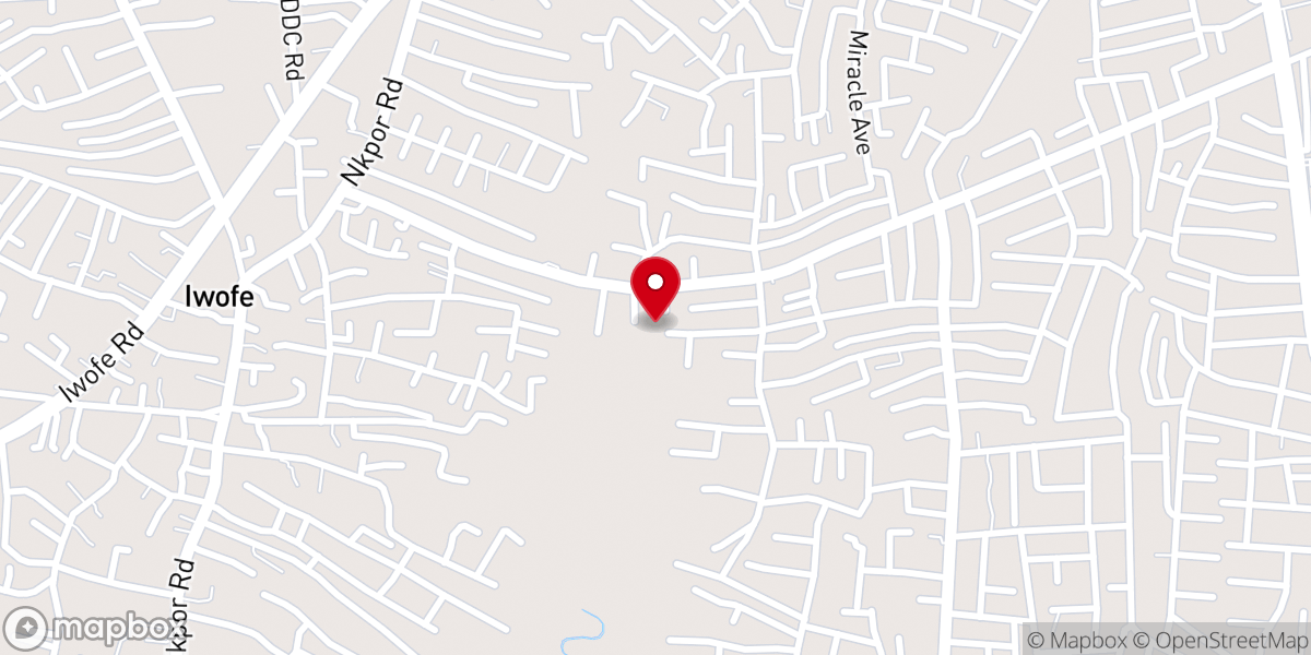 Map showing location of Christian Pentecostal Mission