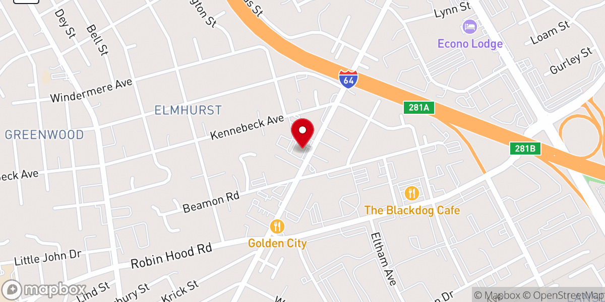 Map showing location of Norfolk Apostolic Church