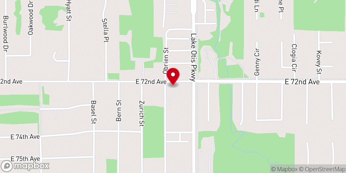 Map showing location of St. Andrew Kim Korean Catholic Church