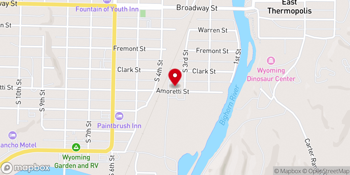 Map showing location of Risen Son Southern Baptist Church