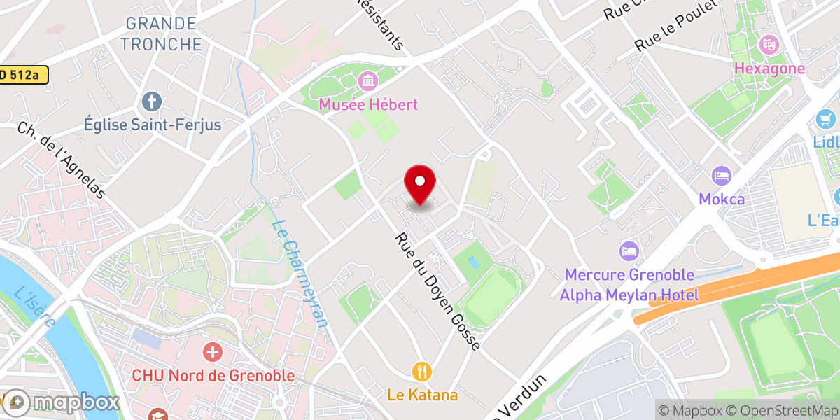 Map showing location of eglise Notre Dame du Rosaire