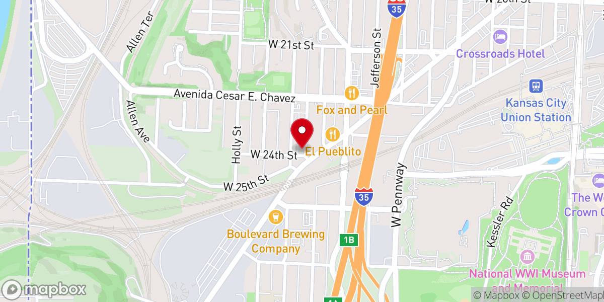 Map showing location of Templo Cristiano