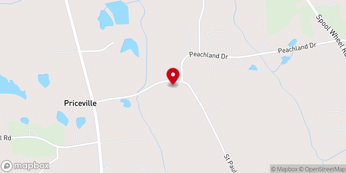 Map showing location of St Paul's Lutheran Church