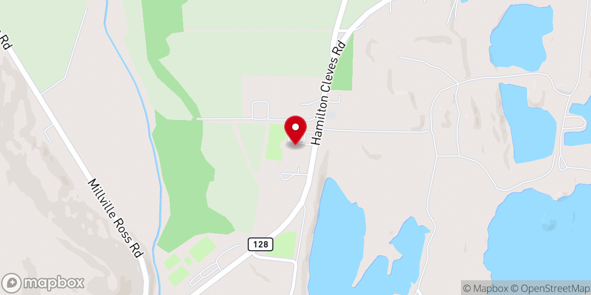 Map showing location of Ross Community United Methodist Church