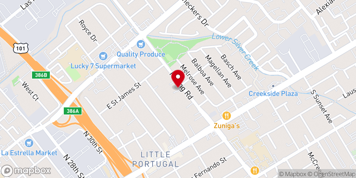 Map showing location of New Horizons Bible Church