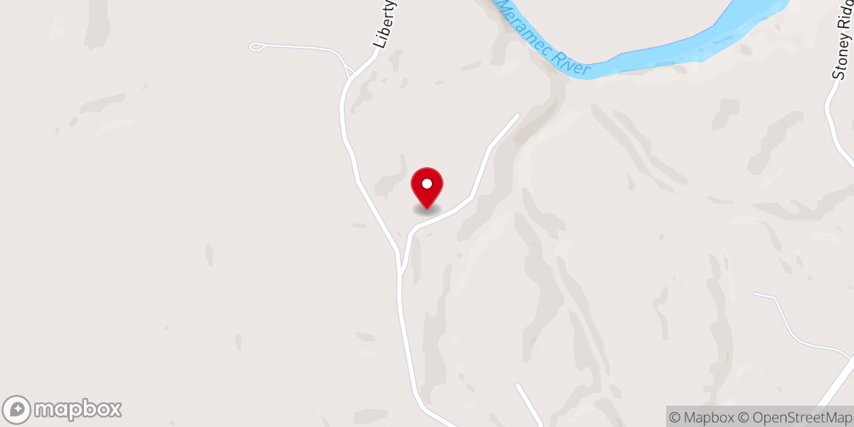 Map showing location of River Pointe Christian Camp