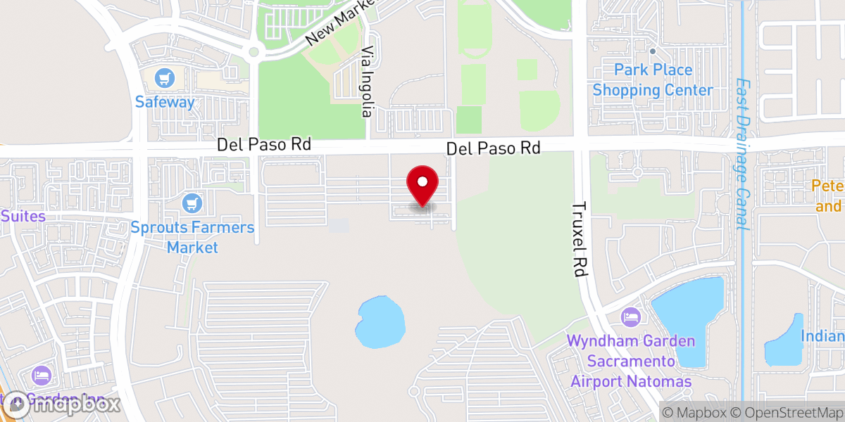 Map showing location of Casa de Adoración Sacramento