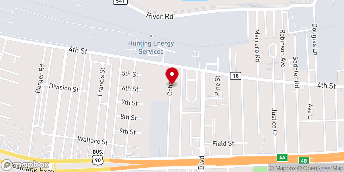 Map showing location of Progressive Church