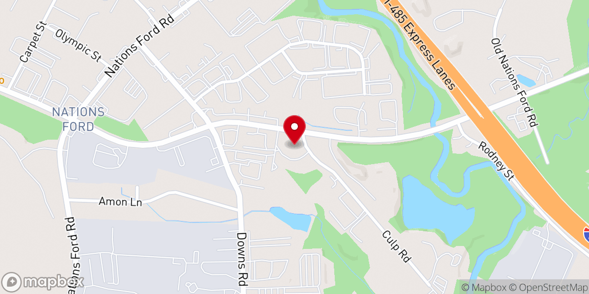 Map showing location of Sanctuary Charlotte Church