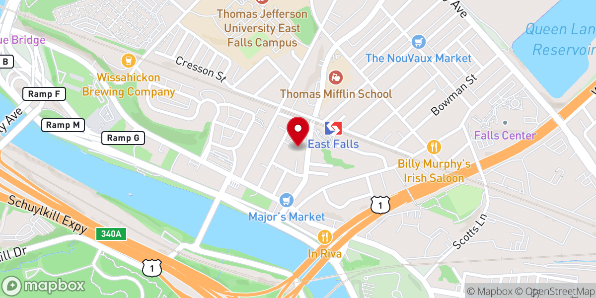 Map showing location of St Bridget's Roman Catholic Church