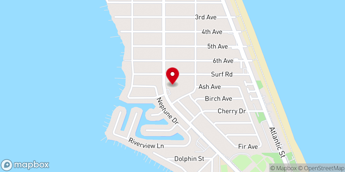 Map showing location of Advent Lutheran Church