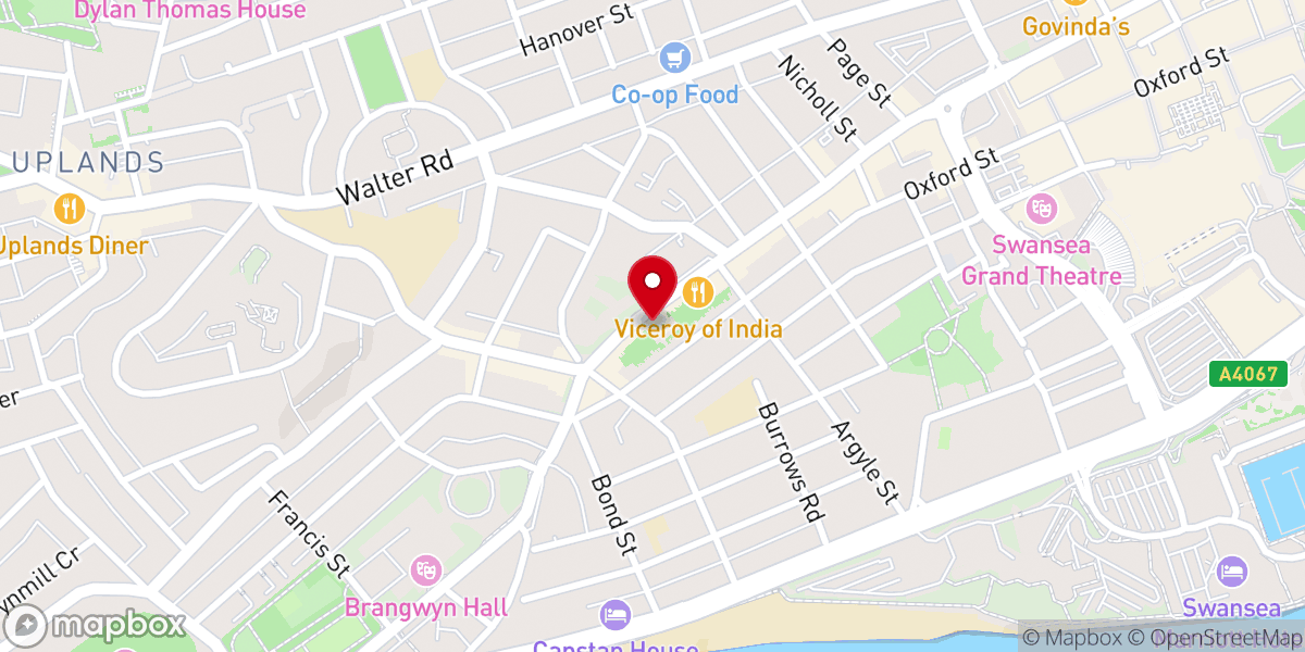 Map showing location of Spring Church Swansea